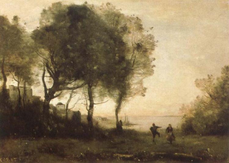 Jean Baptiste Camille  Corot rural scene China oil painting art